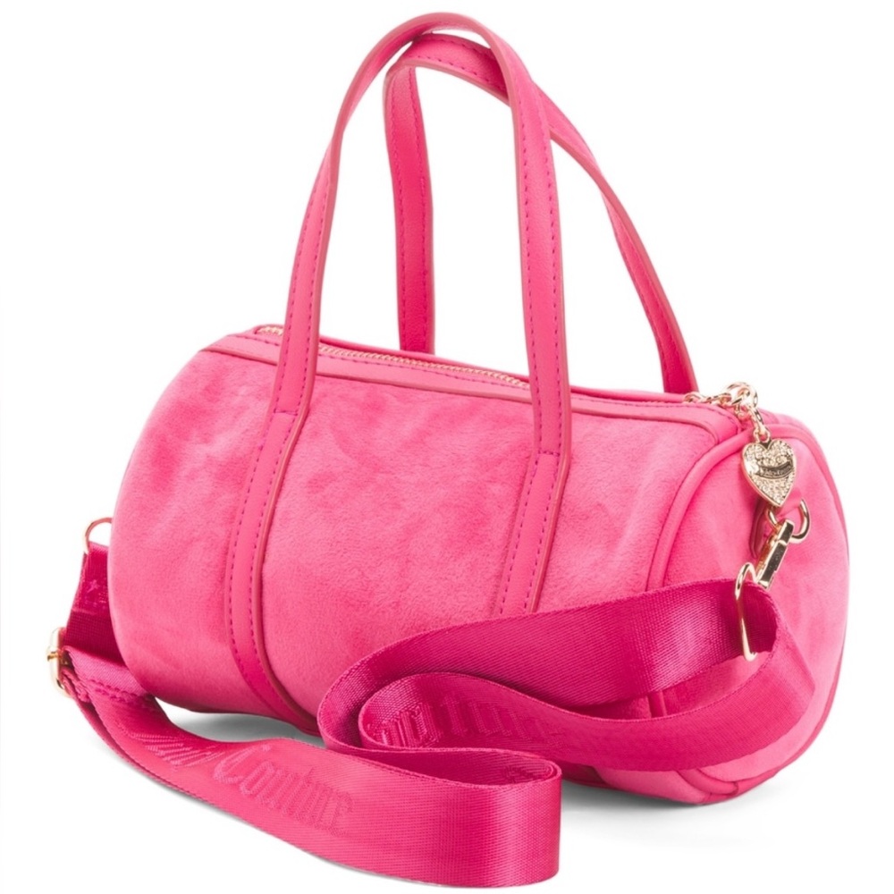 JUICY COUTURE Pink Mini Barrel Crossbody Handbag. - Picture 3 of 5